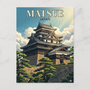 Carte Postale Château de Matsue Japon