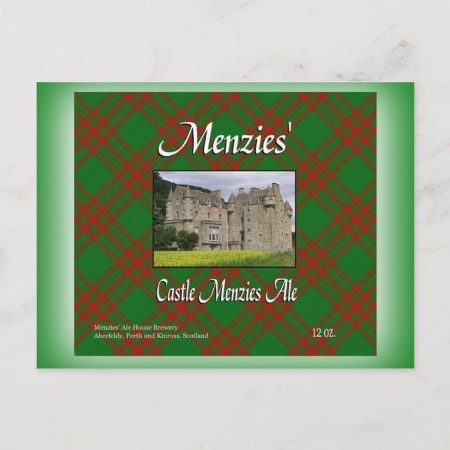 Carte Postale Château de Menzies Menzies Ale (Devant)