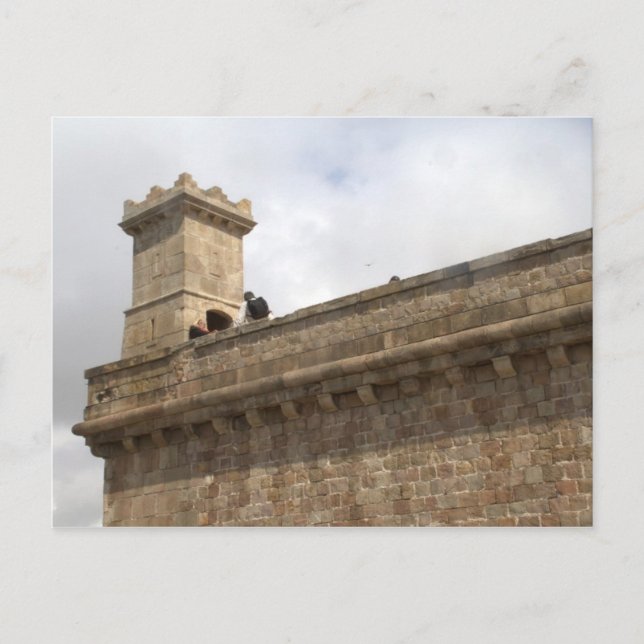 Carte Postale Château de Montjuic, Barcelone (Devant)