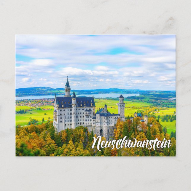 Carte Postale Château de Neuschwanstein, Allemagne (Devant)