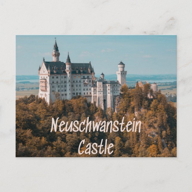 Carte Postale Château de Neuschwanstein Allemagne (Devant)