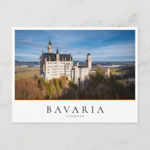 Carte Postale Château de Neuschwanstein, conte de fées en Bavièr