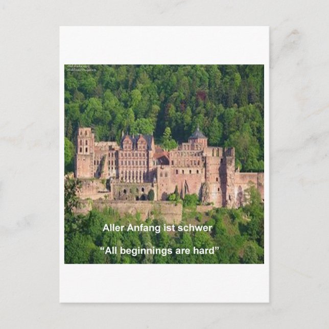 Carte Postale Château de Neuschwanstein Francfort & Citation all (Devant)