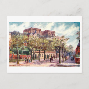 Carte Postale Château de Nottingham vintage