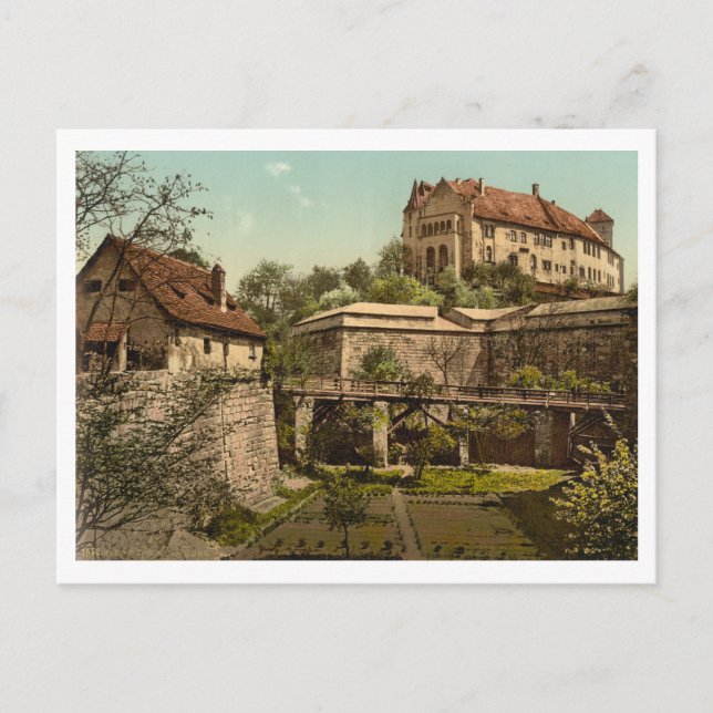 Carte Postale Château de Nuremberg, Bavière, Allemagne (Devant)