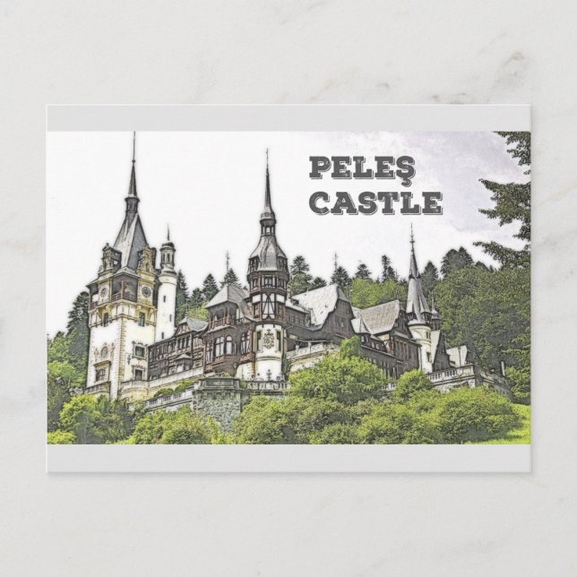 Carte Postale Château de Peles (Devant)