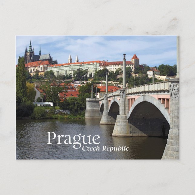 Carte Postale Château de Prague, République tchèque (Devant)