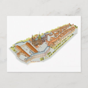 Carte Postale Château de Prague. République tchèque de Prague