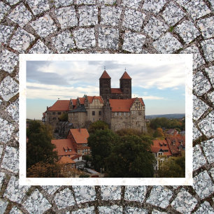 Carte Postale Château de Quedlinburg, Harz, Allemagne