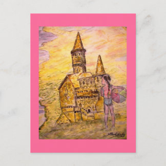 Carte Postale château de sable