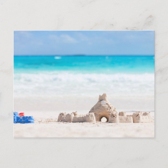 Carte Postale Château de sable (Devant)