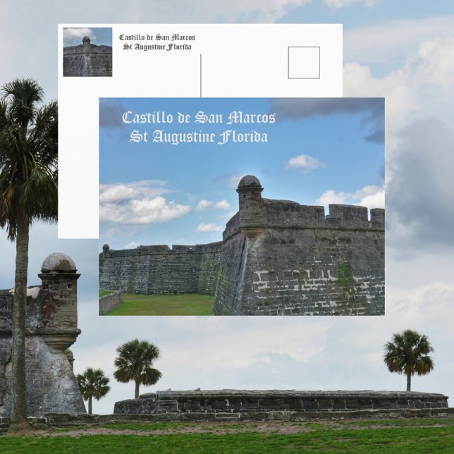 Carte Postale Château de San Marco St Augustine FL Photographiqu (Créateur téléchargé)