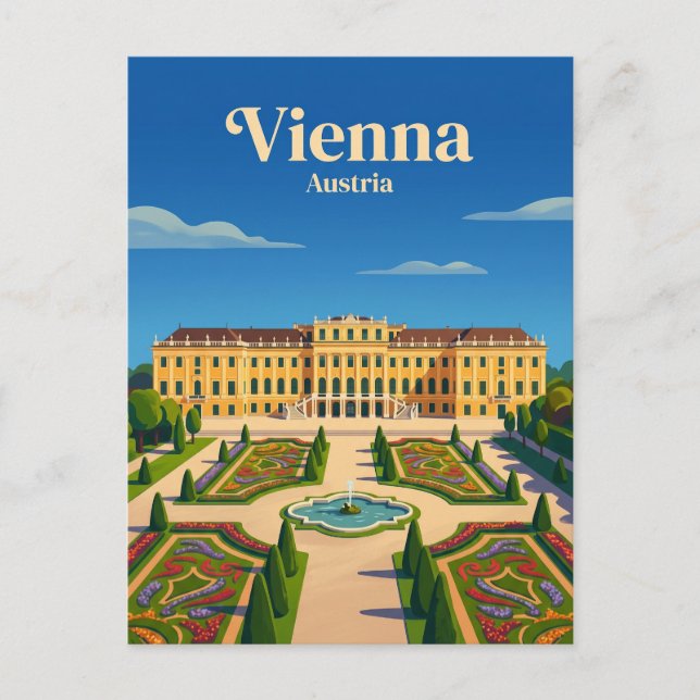 Carte Postale Château de Schönbrunn Autriche (Devant)