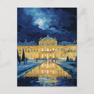 Carte Postale Château de Schonbrunn Vienne Nuit Aquarelle