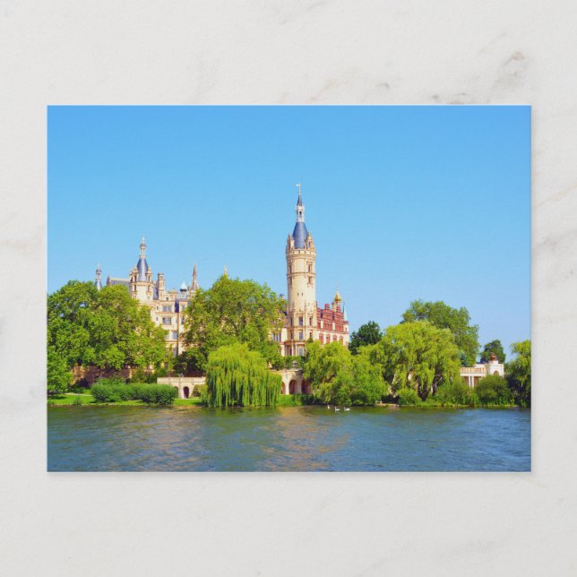 Carte Postale Château de Schwerin, Allemagne (Devant)