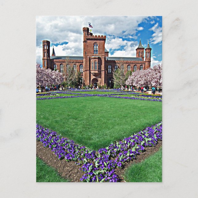 Carte Postale Château de Smithsonian et Haupt Garden (Devant)