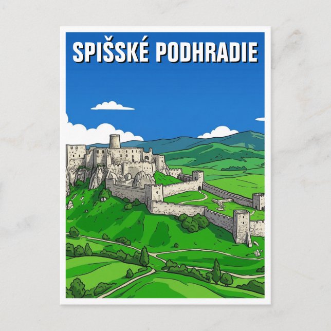 Carte Postale Château de Spiš (Devant)