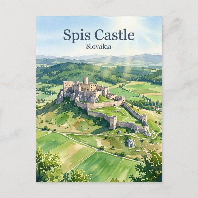 Carte Postale Château de Spis Slovaquie (Devant)