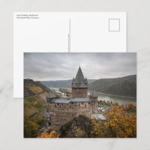Carte Postale Château de Stahleck Bacharach Allemagne