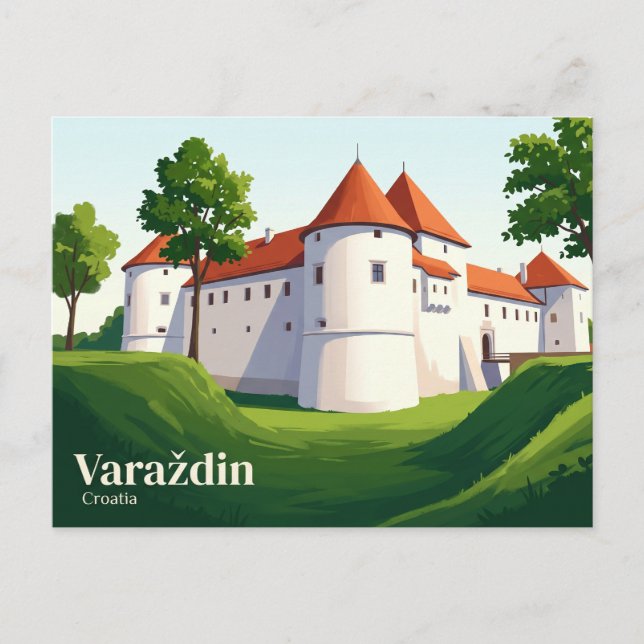 Carte Postale Château de Stari Grad Croatie (Devant)