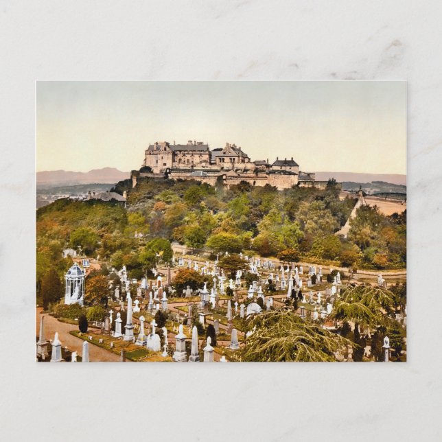Carte Postale Château de Stirling vintage Écosse (Devant)