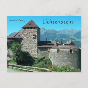Carte Postale Château de Vaduz au Lichtenstein