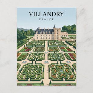 Carte Postale Château de Villandry France