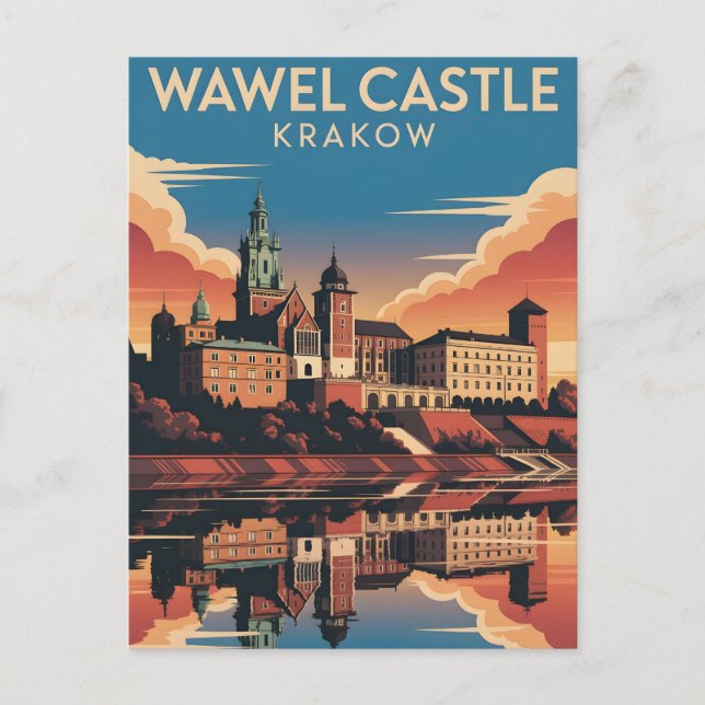 Carte Postale Château de Wawel Cracovie (Devant)