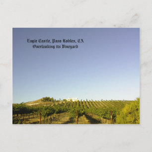 Carte postale: Château d'Eagle surplombant son vig
