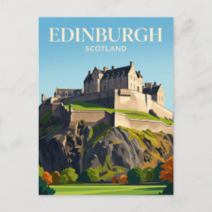 Carte Postale Château d'Édimbourg Écosse