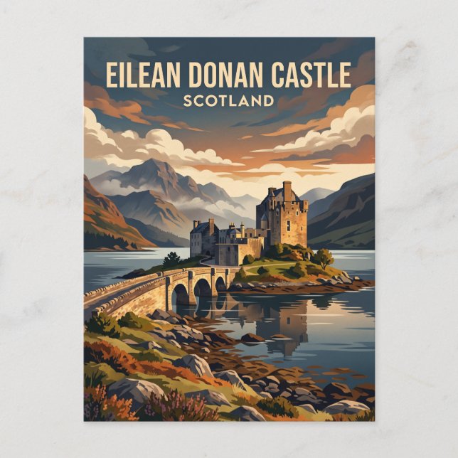 Carte Postale Château d'Eilean Donan Écosse (Devant)
