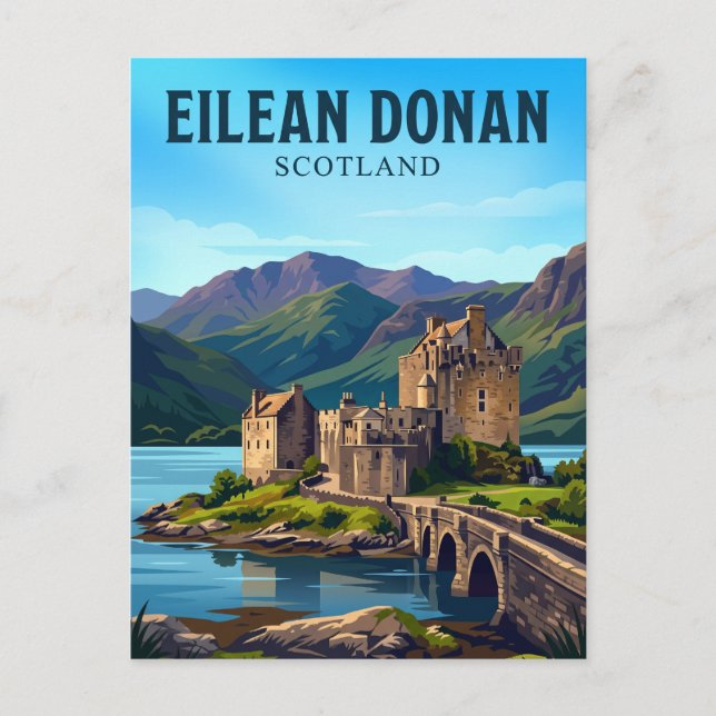 Carte Postale Château d'Eilean Donan Écosse (Devant)