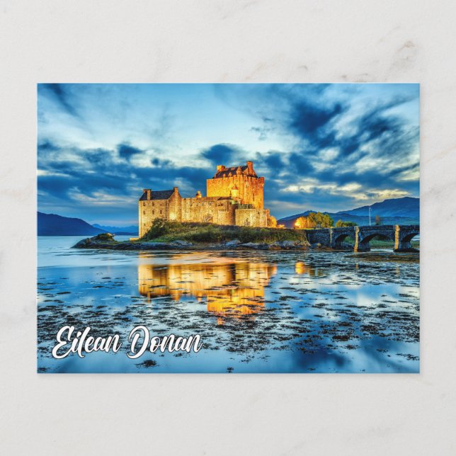 Carte Postale Château d'Eilean Donan, Highlands, Écosse (Devant)