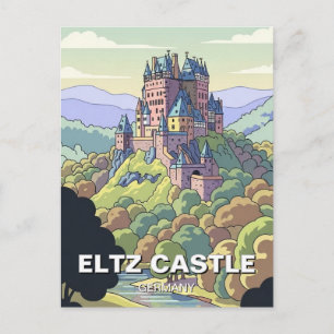 Carte Postale Château d'Eltz Allemagne Voyage