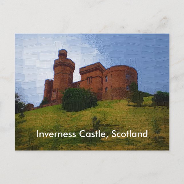 Carte Postale Château d'Inverness, Écosse (Devant)