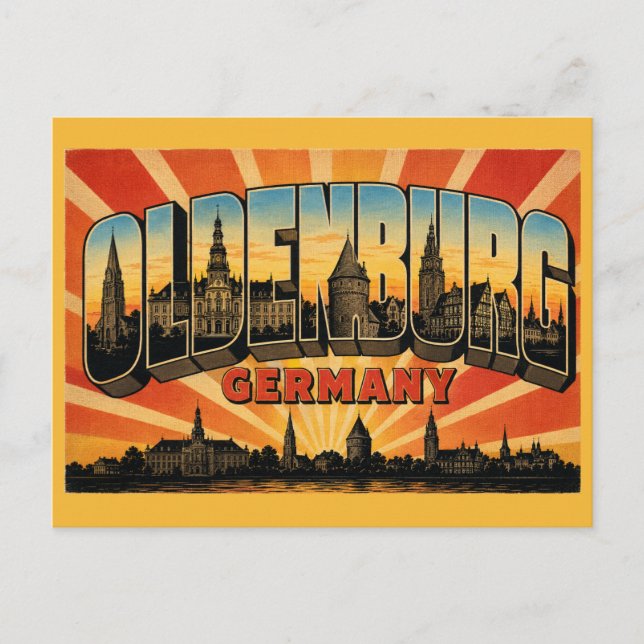 Carte Postale Château d'Oldenburg en Allemagne (Devant)