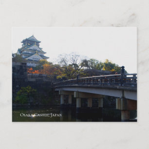 Carte Postale Château d'Osaka depuis le pont Japon Destination d
