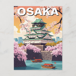 Carte Postale Château d'Osaka Japon