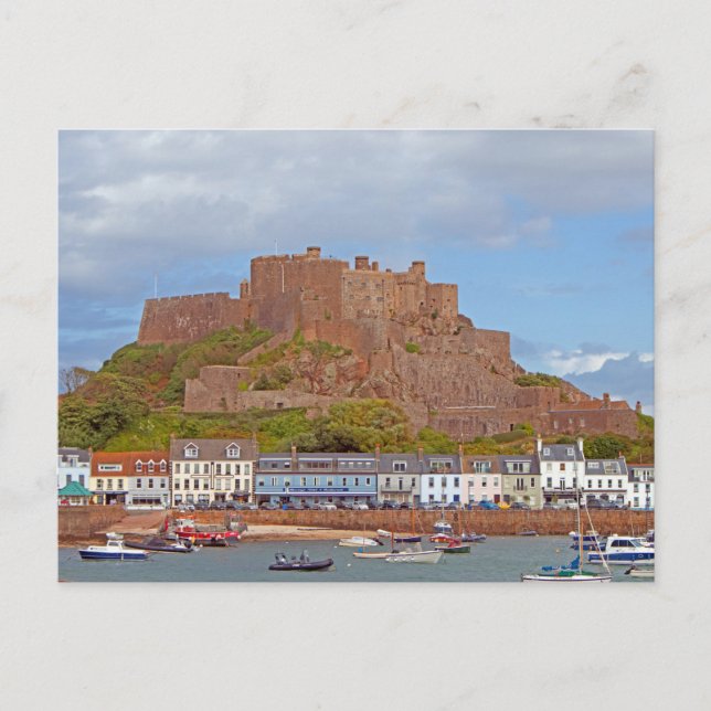 Carte Postale Château du Mont Orgueil, Jersey (Devant)