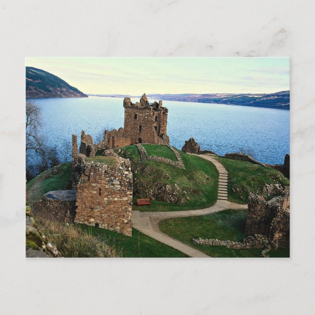 Carte Postale Château d'Urquhart, Loch Ness, Ecosse (Devant)