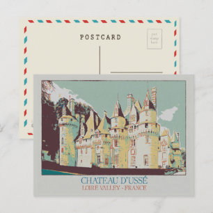 Carte Postale Château d'Ussé dans la vallée de la Loire, France