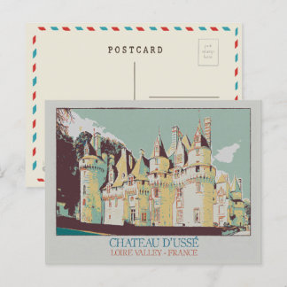 Carte Postale Château d'Ussé dans la vallée de la Loire, France