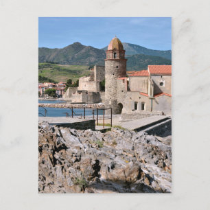 Carte Postale Château et église de Collioure en France