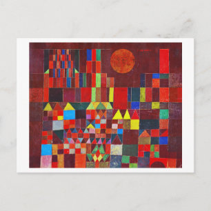 Carte Postale Château et Soleil, Paul Klee