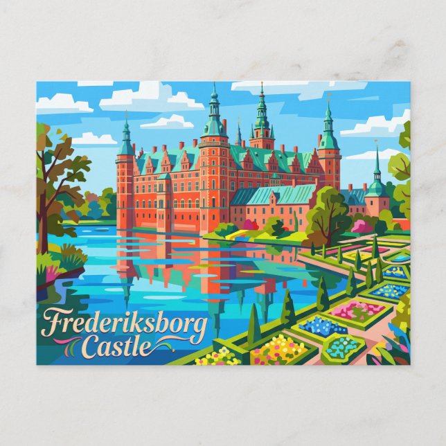 Carte Postale Château Frederiksborg Danemark (Devant)