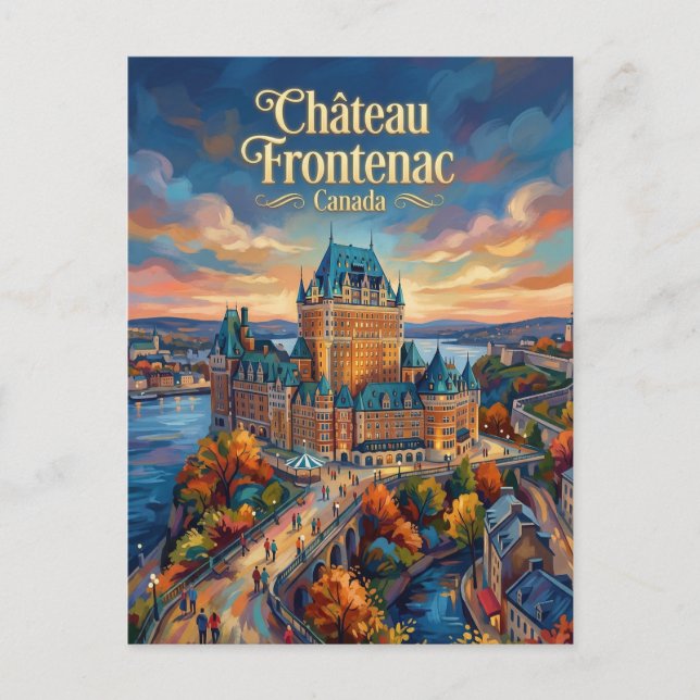 Carte Postale Château Frontenac Canada (Devant)