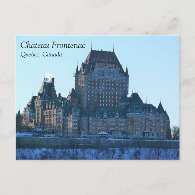 Carte Postale Château Frontenac, Québec, Canada (Devant)
