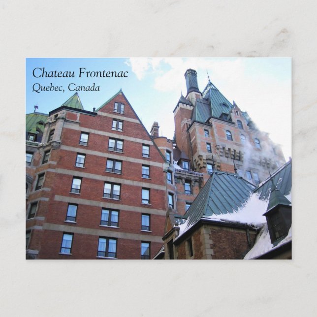 Carte Postale Château Frontenac, Québec, Canada (Devant)