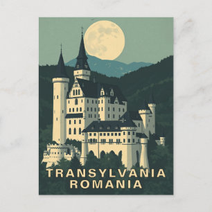 Carte Postale Château gothique de voyage en Transylvanie Roumani