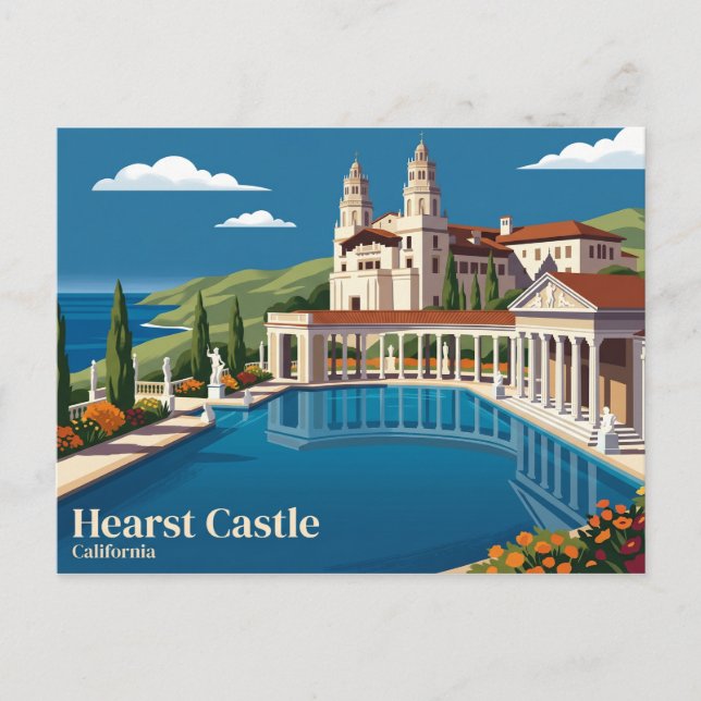 Carte Postale Château Hearst USA (Devant)